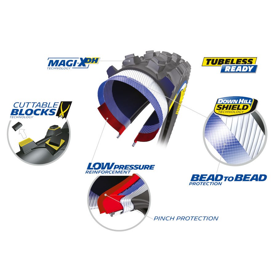 Michelin DH Mud Racing Line MTB Folding Tire - 29x2.40"