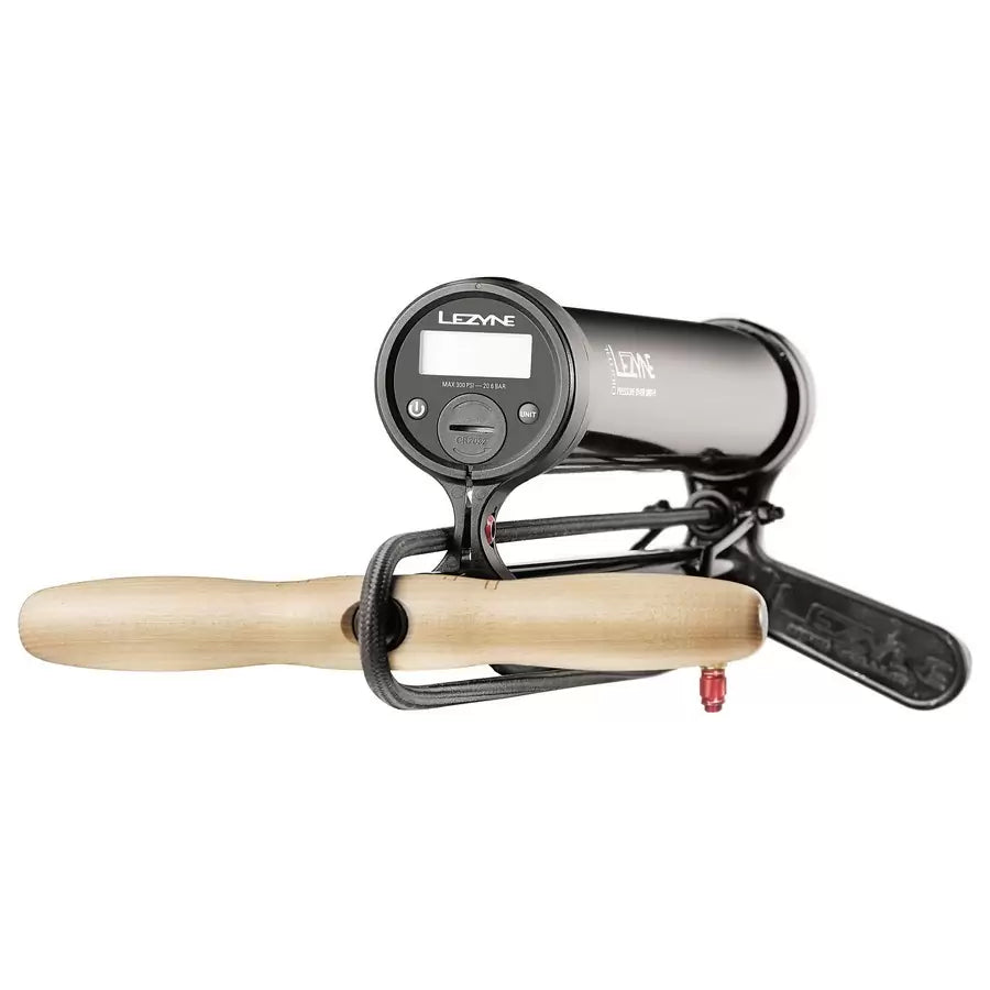 Lezyne Pompa Da Pavimento Digital Pressure Over Drive Nero 350Psi