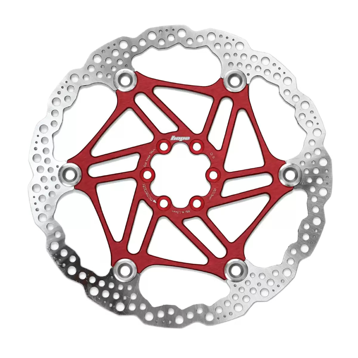 DISCO HOPE FLOTTANTE 6 FORI 220mm RED