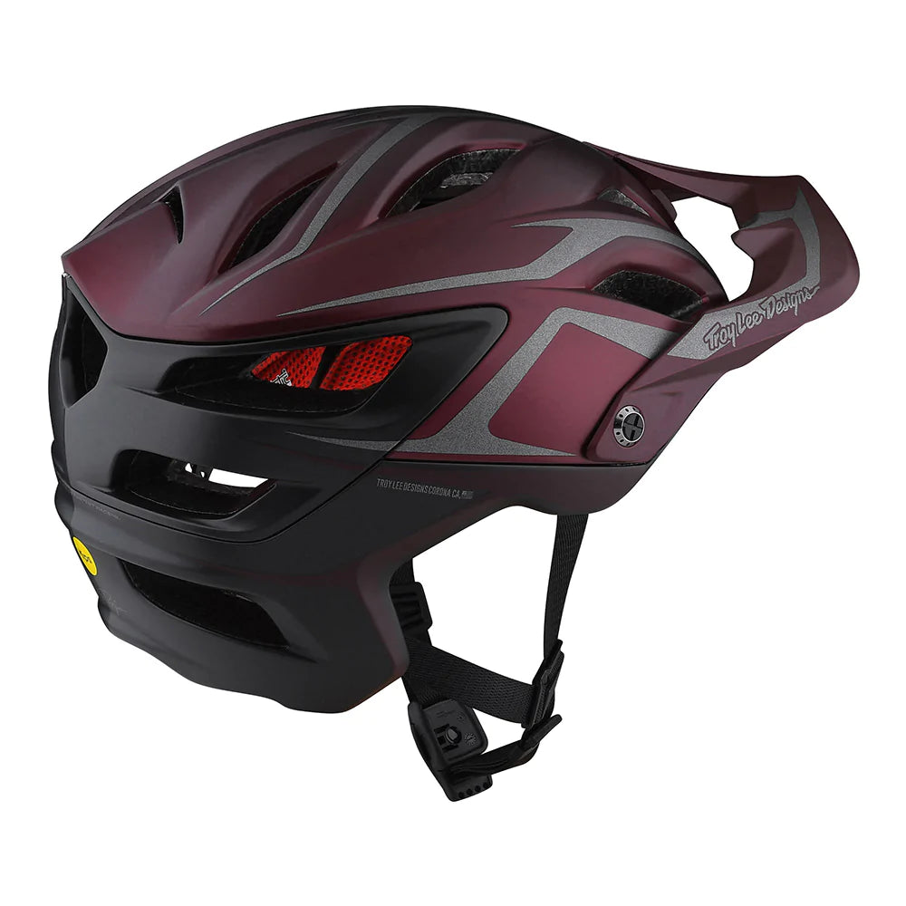 CASCO TROY LEE DESIGN A3 MIPS JADE BURGUNDY