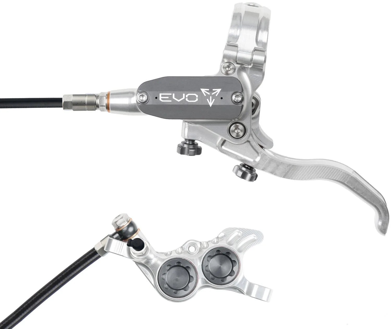HOPE EVO GR4 Silver/Smoke Braided L/H