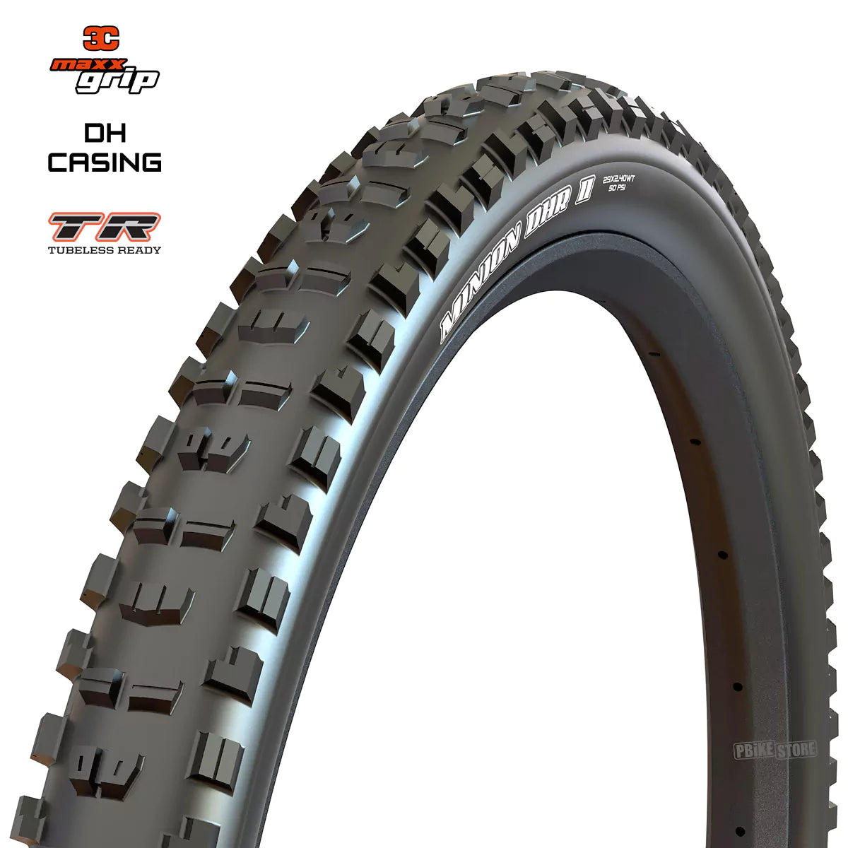 Maxxis Minion DHR II 29x2.40 wt DH casing 3c Maxx Grip Tubeless Ready
