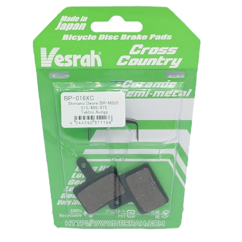 PASTIGLIE VESRAH XC SHIMANO DEORE