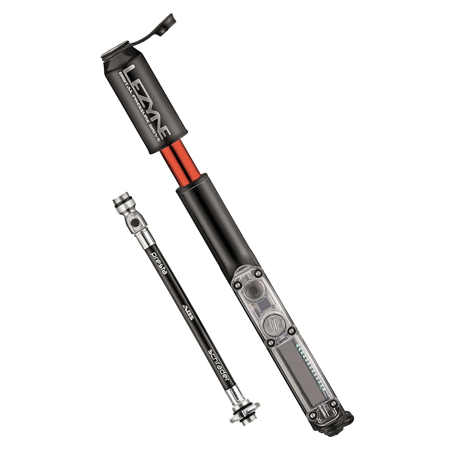 Pompa Portatile Lezyne Cnc Digital Pressure Drive Nera 120 Psi 17 Cm