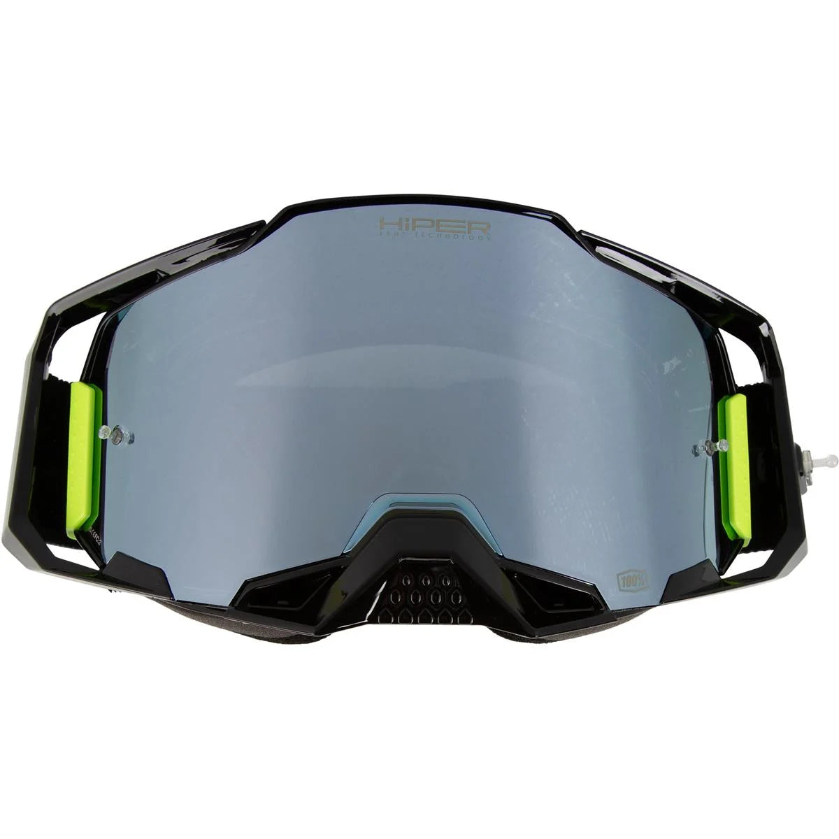 Maschera 100% Armega Lightspeed - Mirror Silver, FLASH LENS