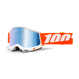 100%  Maschera Accuri 2 Arancione/bianca Lente blu