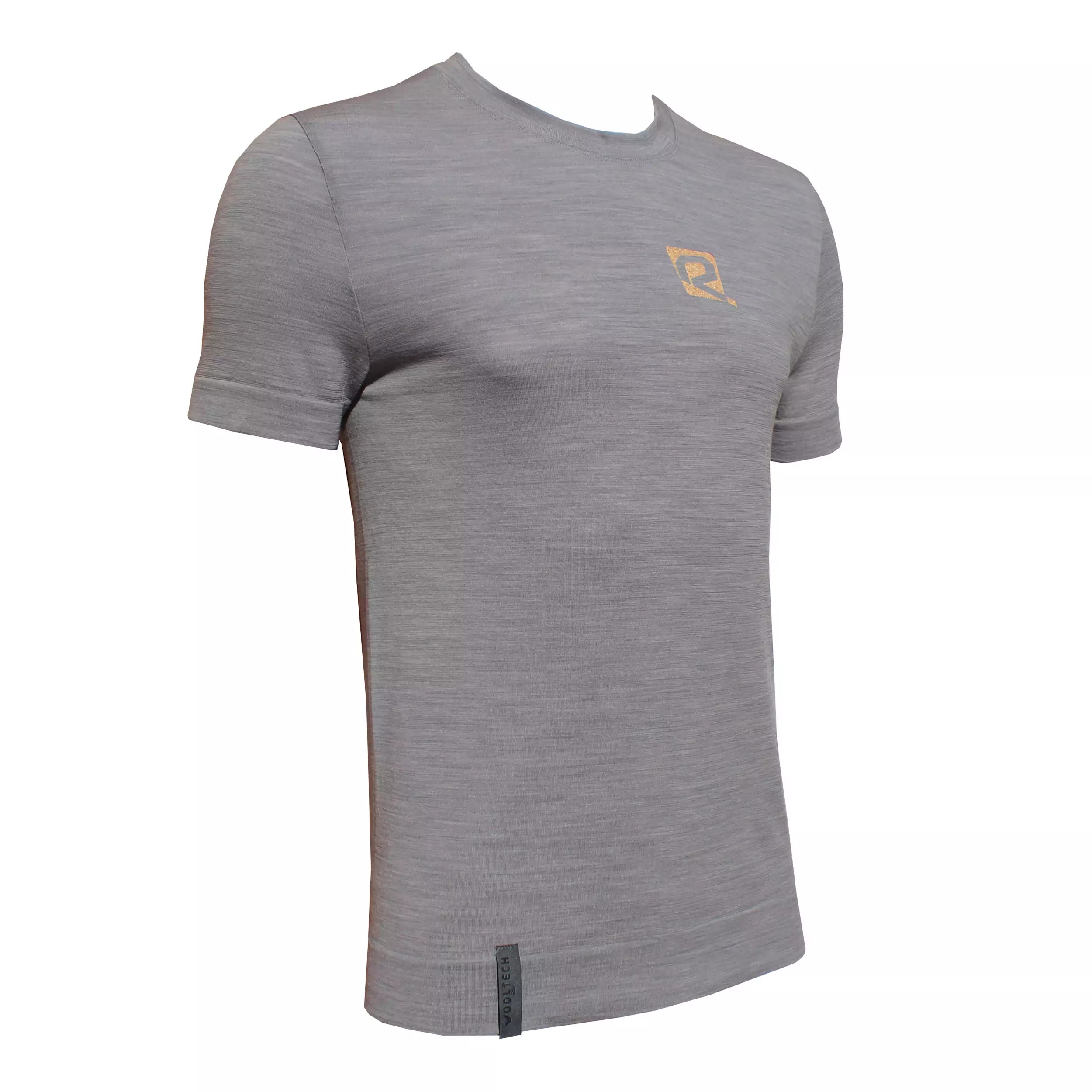 T-SHIRT RIDAY UOMO LANA MANICA CORTA WOOLTECH GRIGIO