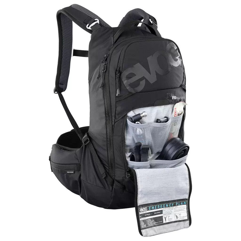 ZAINO EVOC  Con Paraschiena Trail Pro Blackline 16 Nero 16l Taglia S/M