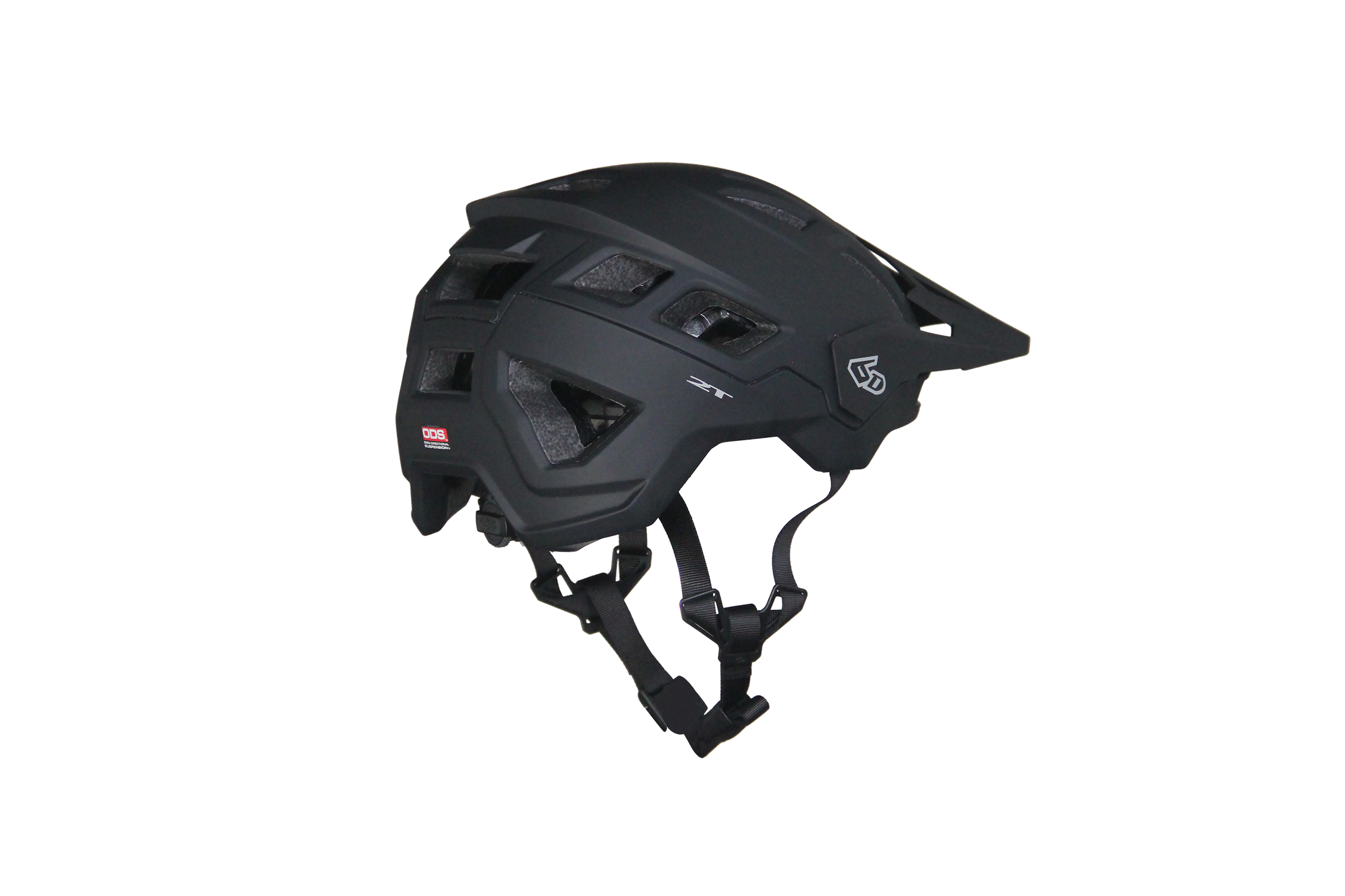 casco 6D ATB-2T BLACK MATTE TG M/L