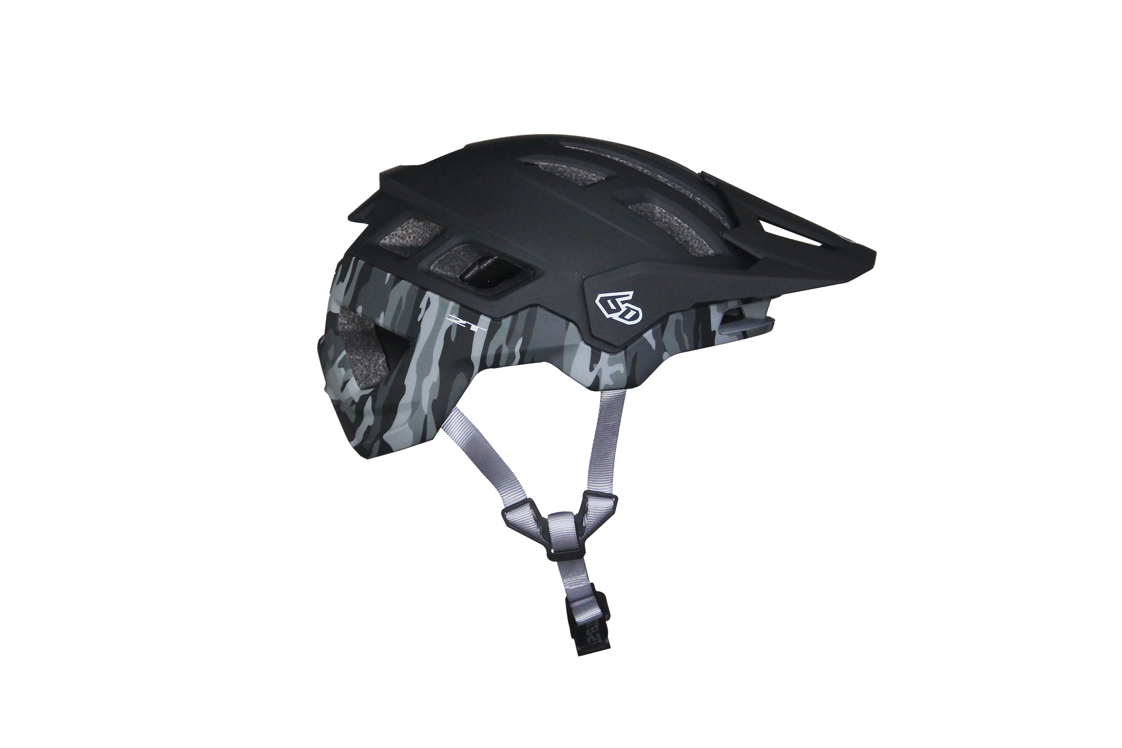 casco 6D ATB-2T BLACK CAMO MATTE TG XL/XXL