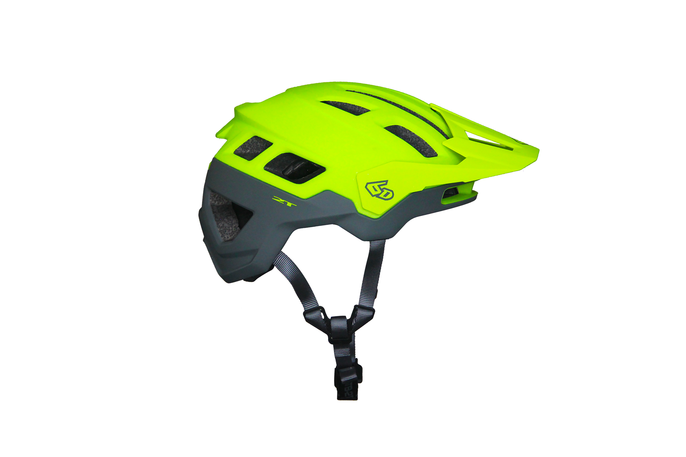 casco 6D ATB-2T ASCENT NEON/YELLOW/GREY MATTE TG M/L