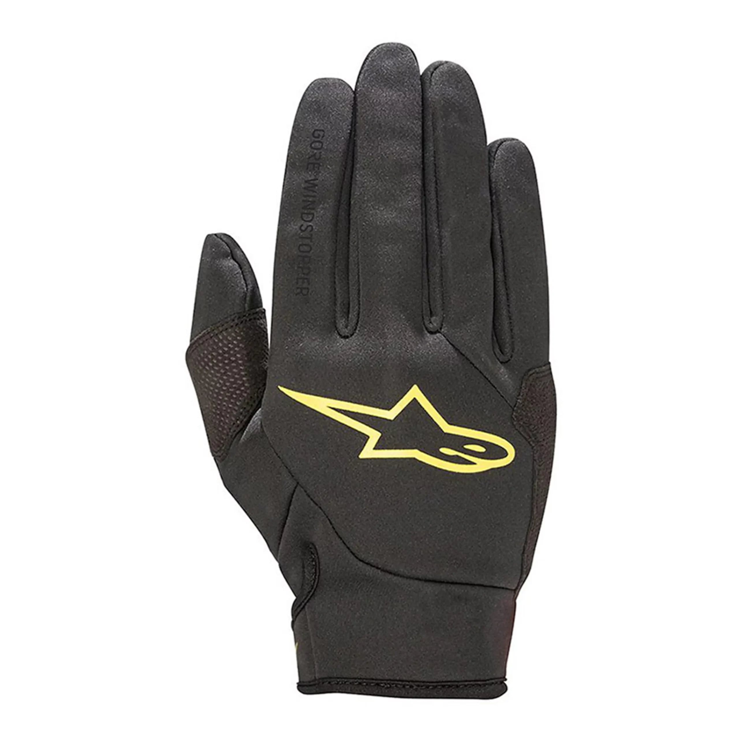 GUANTI ALPINESTAR CASCADE GORE-TEX INFINIUM WINDSTOPPER NERI/GIALLI