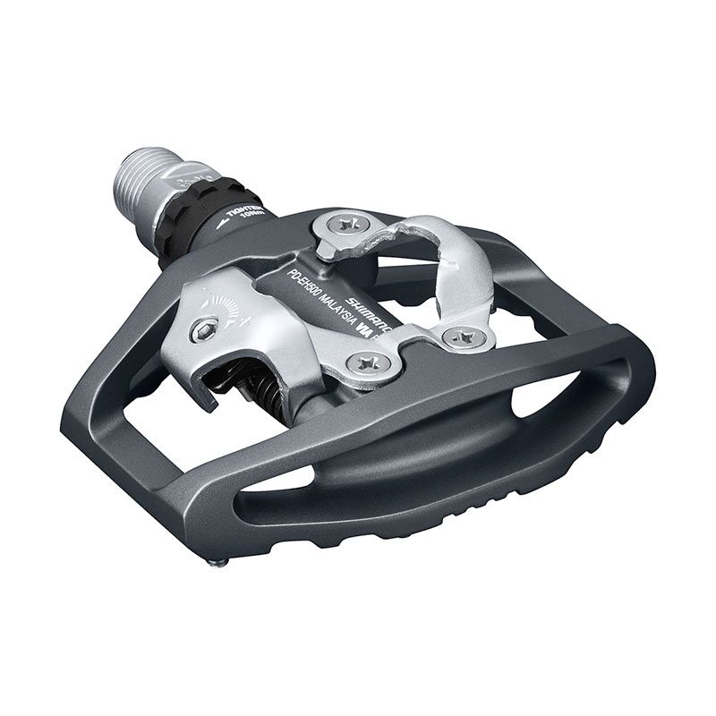 Pedali shimano doppia funzione pd-eh500 spd grigio