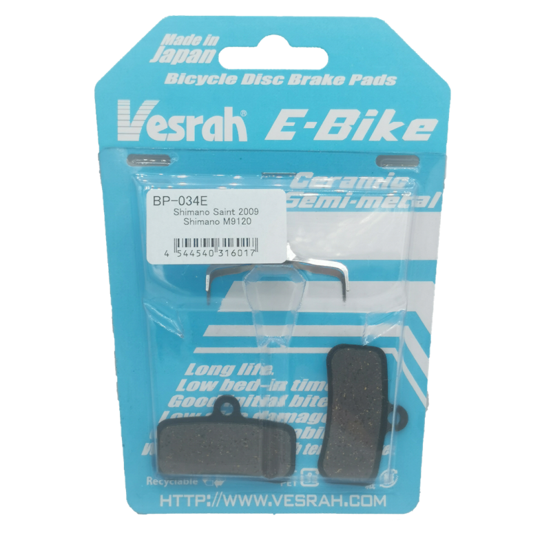 PASTIGLIE FRENO VESRAH BP-034 E-BIKE
