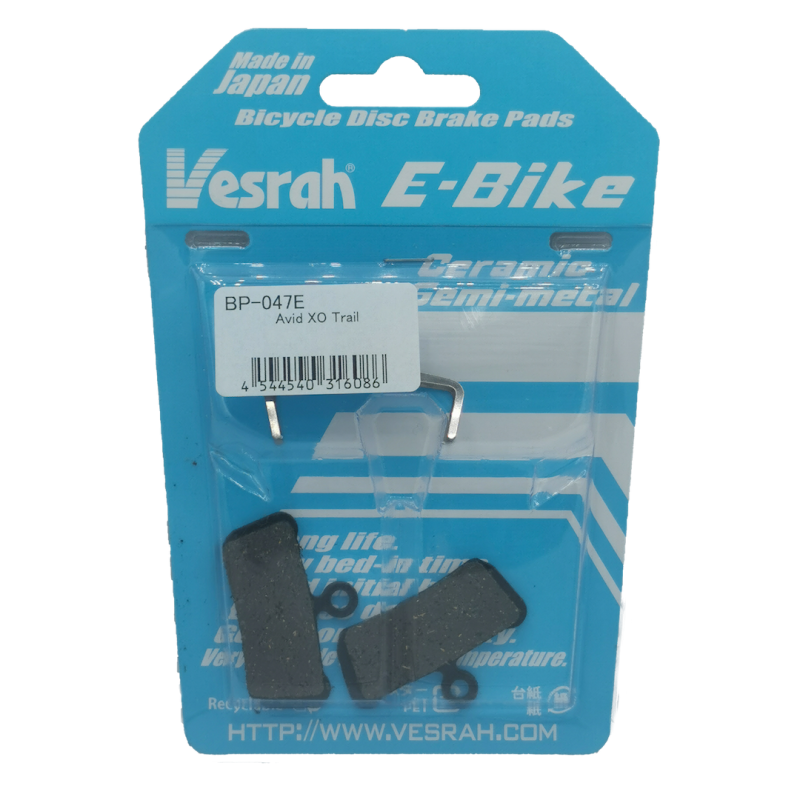 PASTIGLIE FRENO VESRAH BP-047 E-BIKE