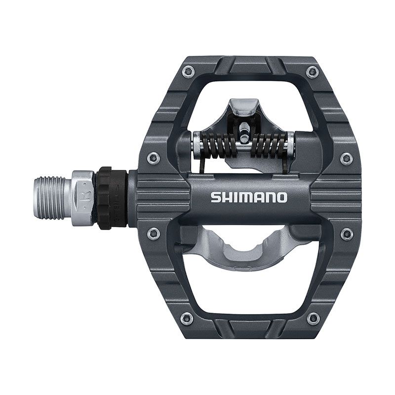 Pedali shimano doppia funzione pd-eh500 spd grigio