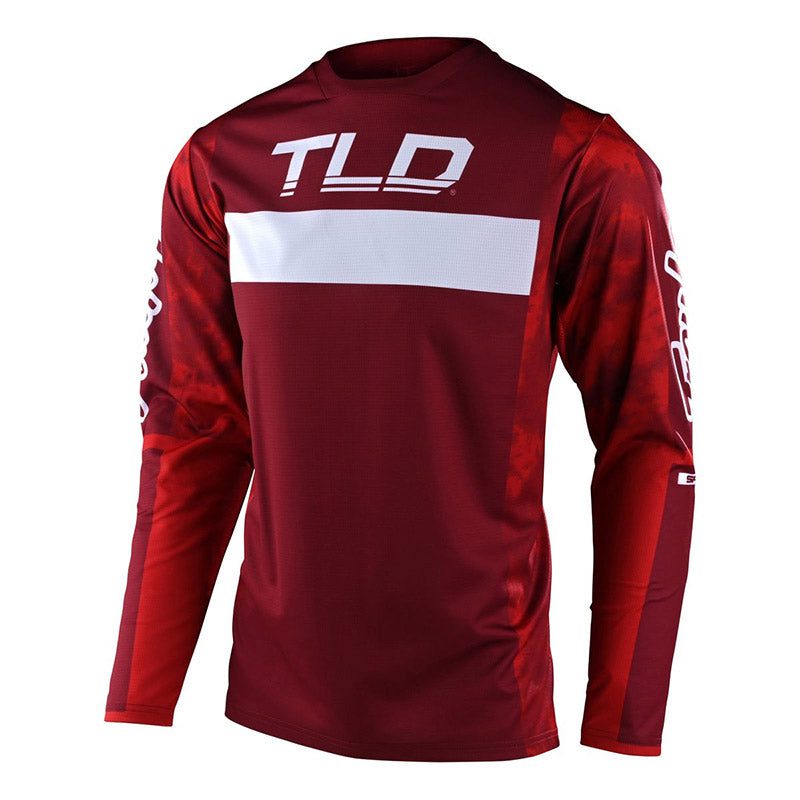 MAGLIA TROY LEE DESIGNS SPRINT JERSEY DYENO BURGUNDY