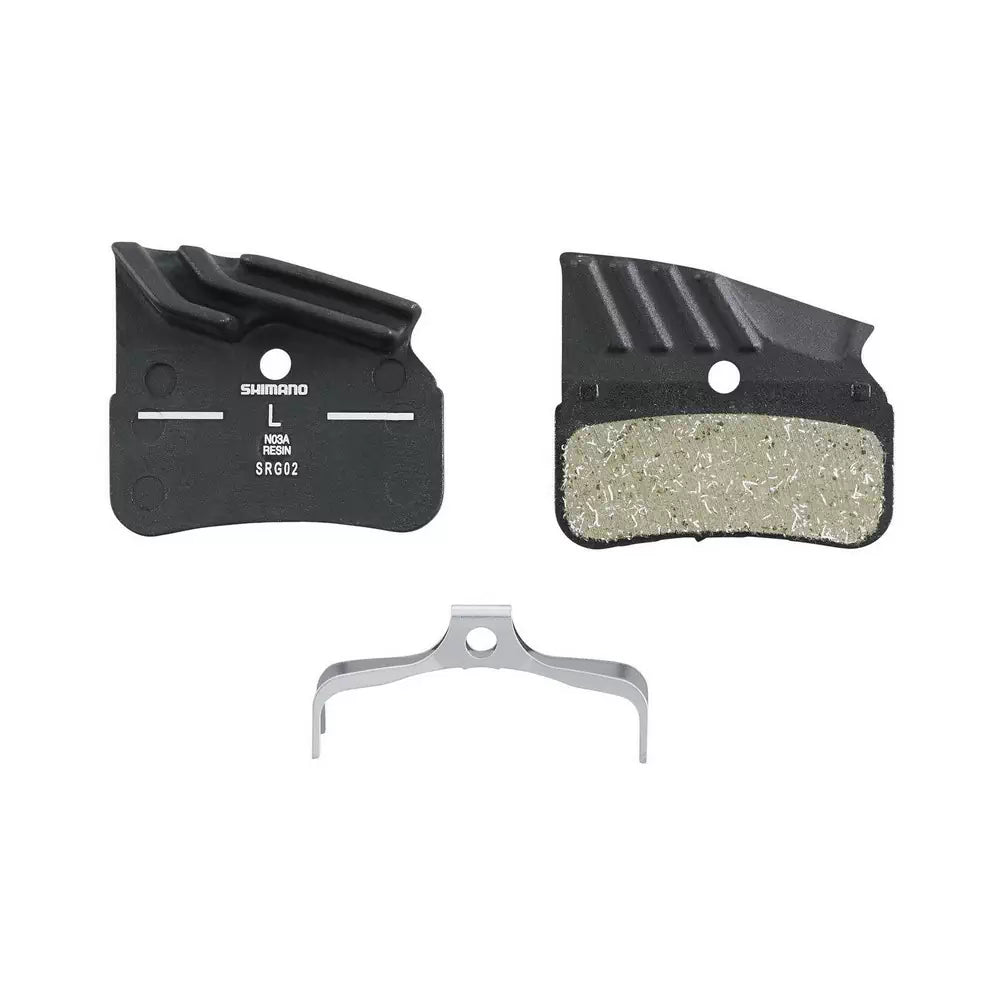 Coppia Pastiglie Freno Shimano Resina N03A-RF Per XTR-M9120 / XT-M8120 / SLX-M7120 4 Pistoni