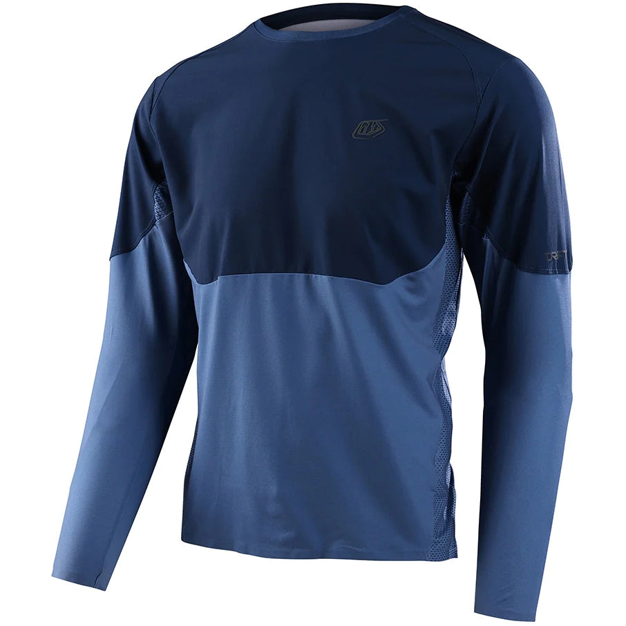 MAGLIA Troy Lee Designs Maniche Lunghe - Drift - Blue Mirage taglia M