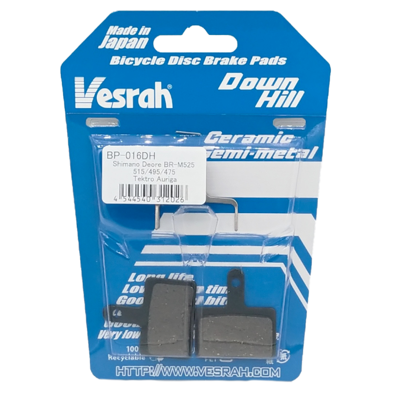 PASTIGLIE VESRAH DH BRAKING /SHIMANO DEORE BP-016DH