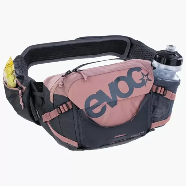 MARSUPIO  EVOC   Hip Pack Pro 3 + Sacca Idrica 1,5lt Dusty Pink - immagine 6