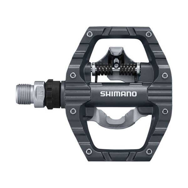 Pedali shimano doppia funzione pd-eh500 spd grigio - immagine 2