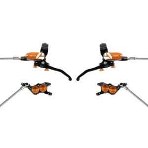 Coppia freni HOPE    Tech 4 E4 4 Pistoni Arancio/Nero